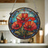 Poppy Stained Glass Effect Suncatcher